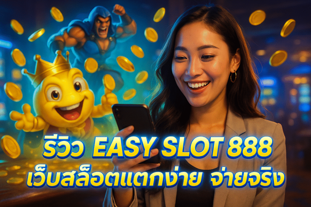 รีวิว EASY SLOT 888 เว็บสล็อตแตกง่าย จ่ายจริง