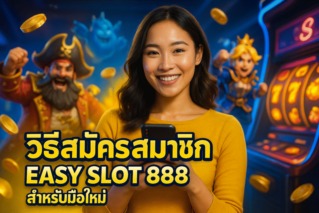 วิธีสมัครสมาชิก EASY SLOT 888 สำหรับมือใหม่
