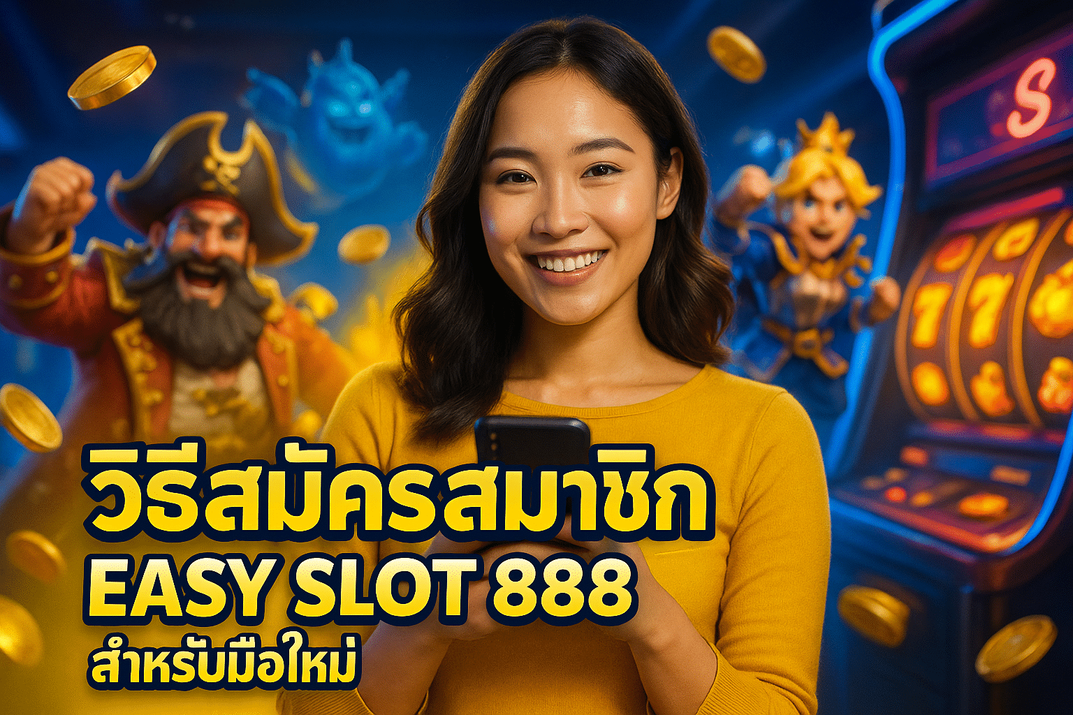 วิธีสมัครสมาชิก EASY SLOT 888 สำหรับมือใหม่