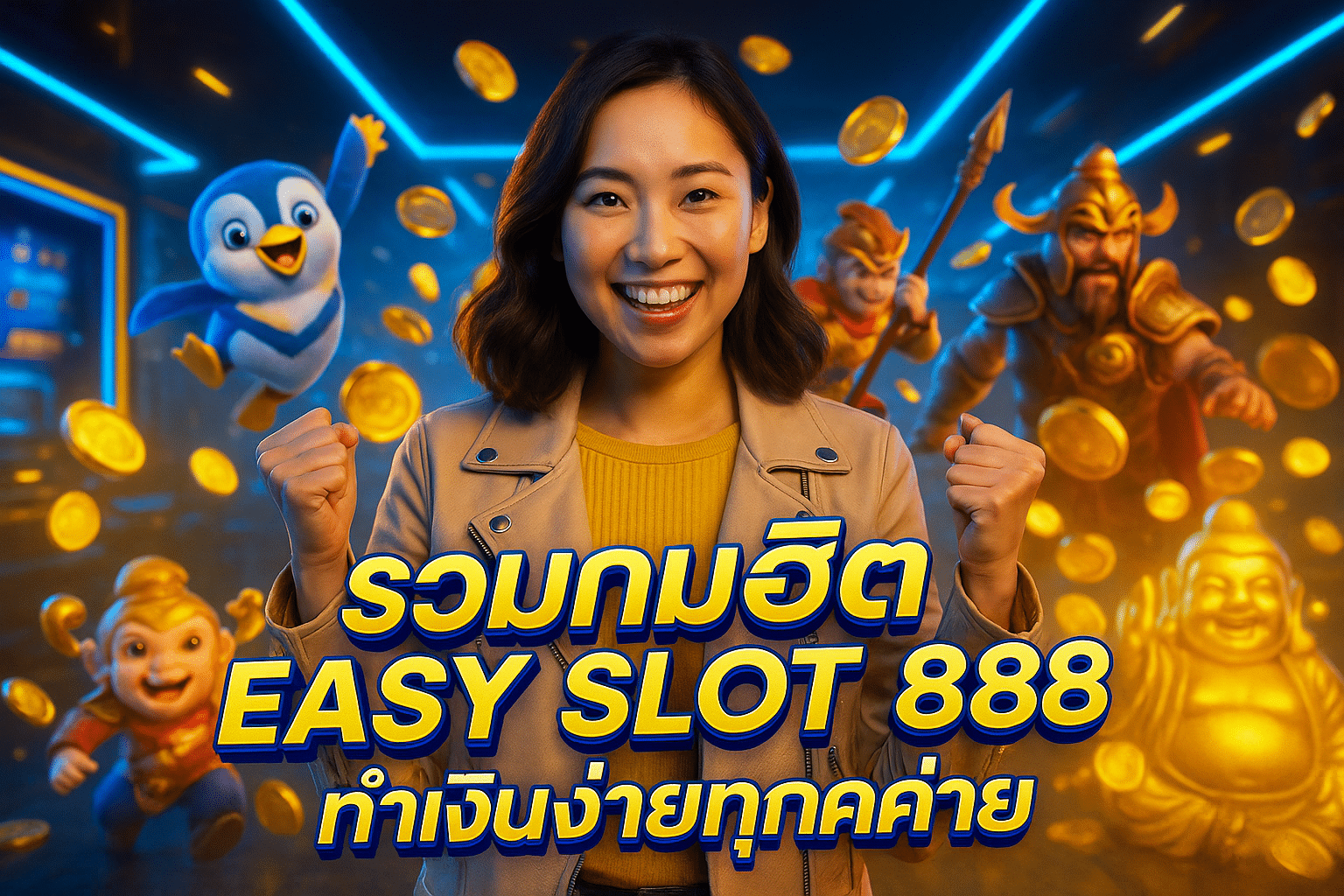 รวมเกมฮิต EASY SLOT 888 ทำเงินง่ายทุกค่าย