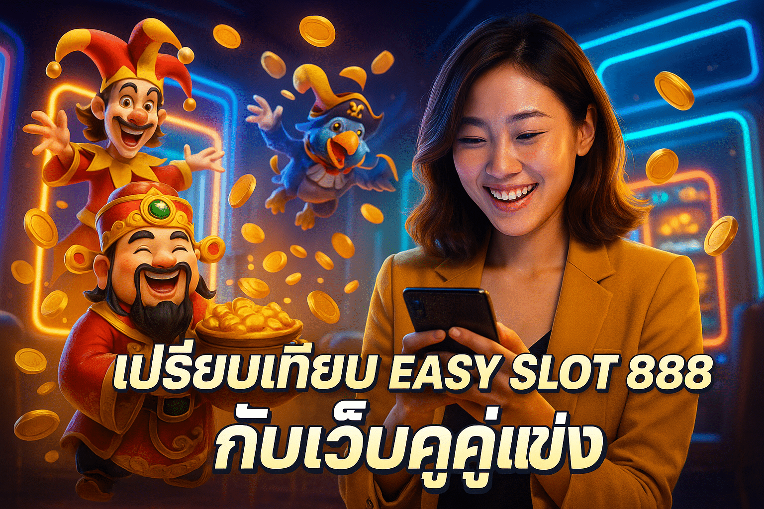 เปรียบเทียบ EASY SLOT 888 กับเว็บคู่แข่ง